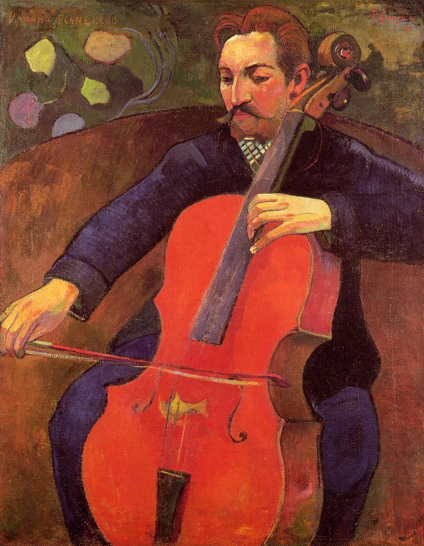 Portrait of Fritz Scheklud - Paul Gauguin Painting